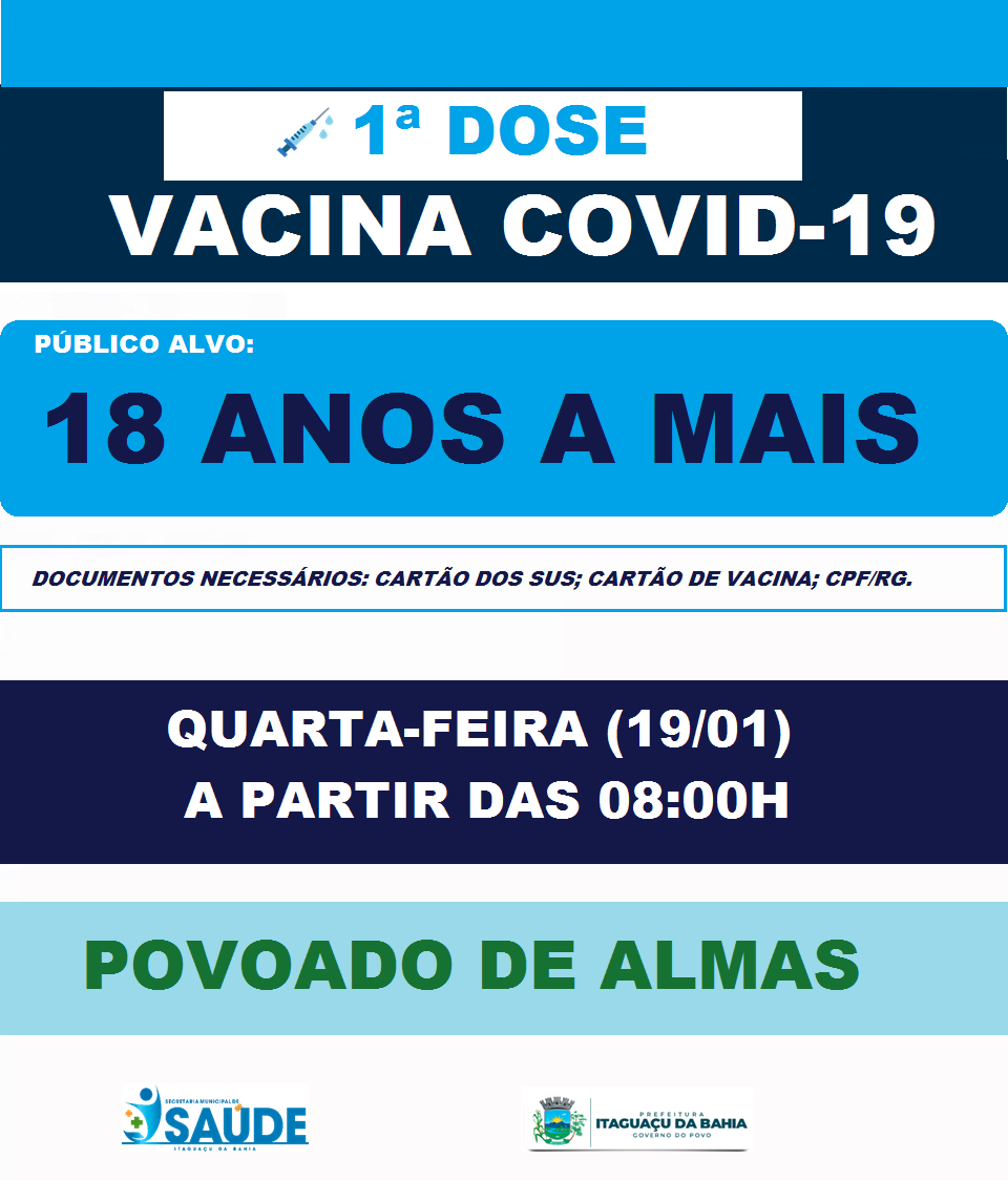 Vacinação contra covid-19 Povoado de Almas