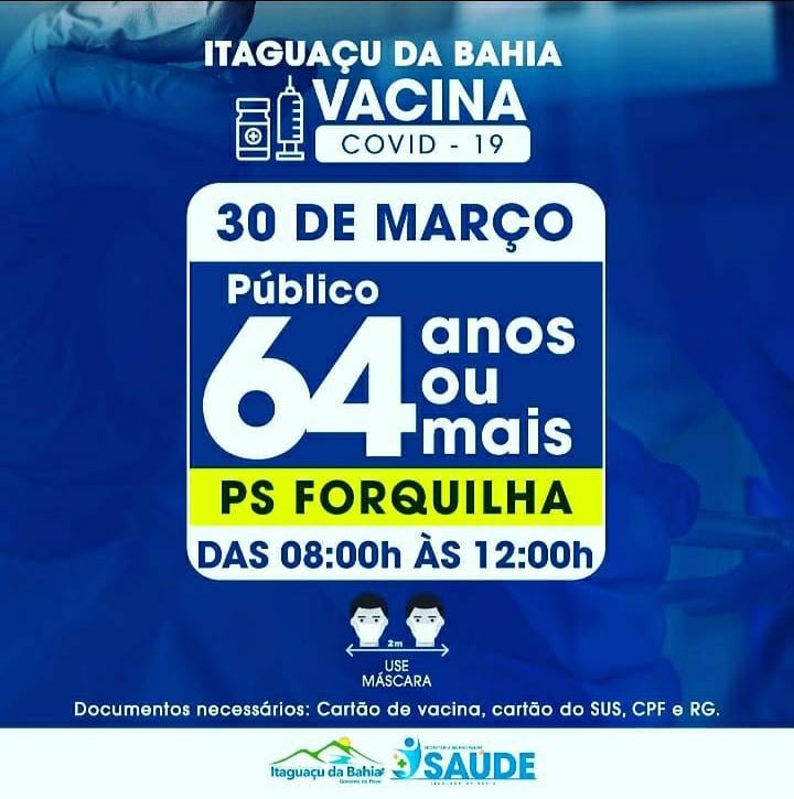 ITAGUAÇU DA BAHIA VACINA - Vacinação Contra a Covid-19