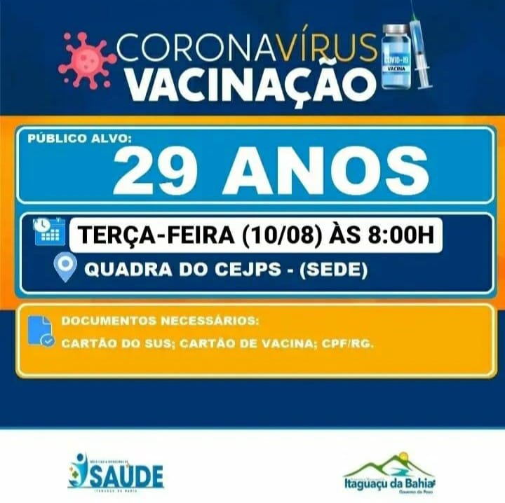Nessa terça feira! 29 ANOS 💉