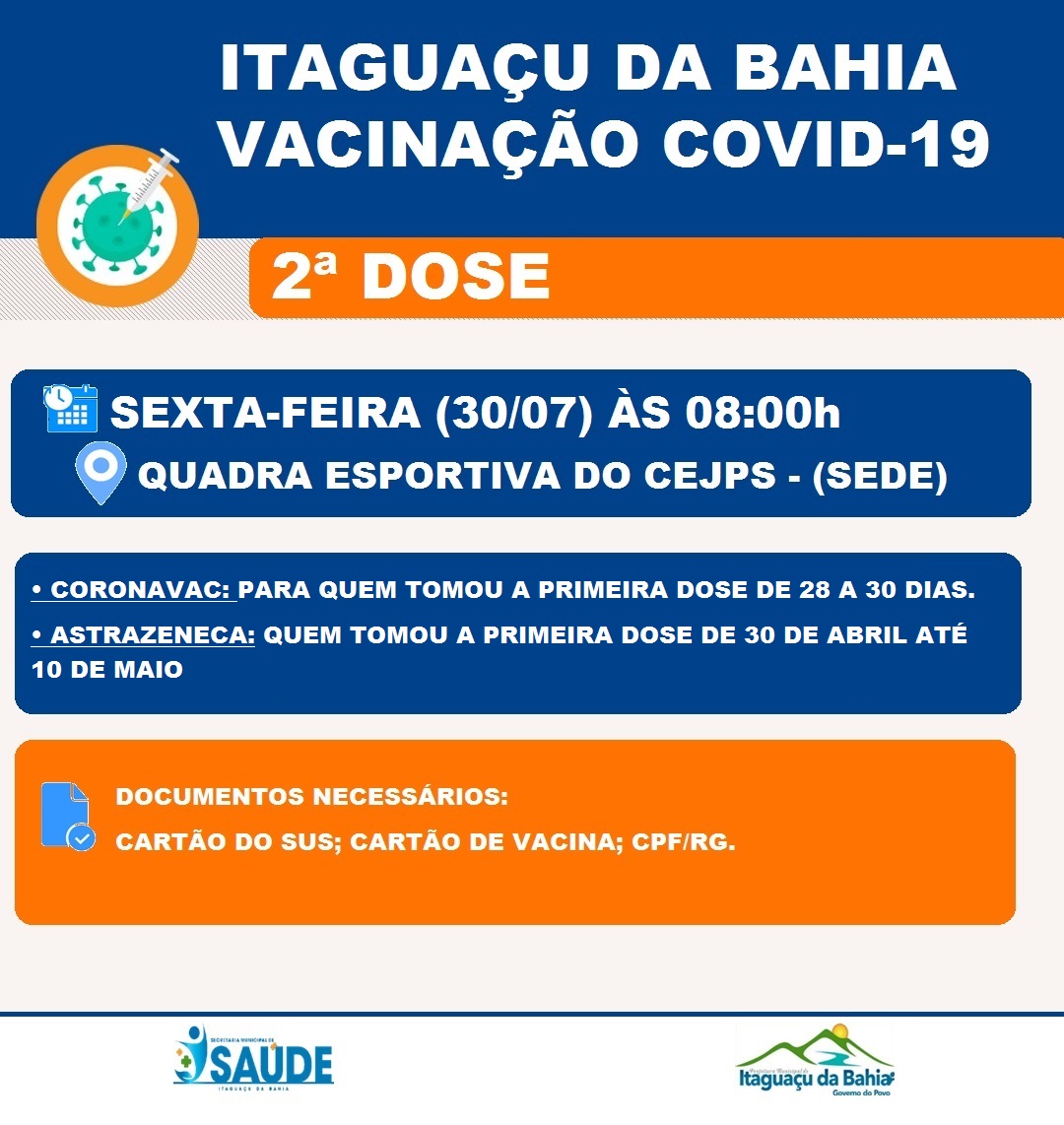 SEXTA-FEIRA É DIA DE SEGUNDA DOSE 💉💉 CONFIRA A DATA NO SEU CARTÃO DE VACINA!