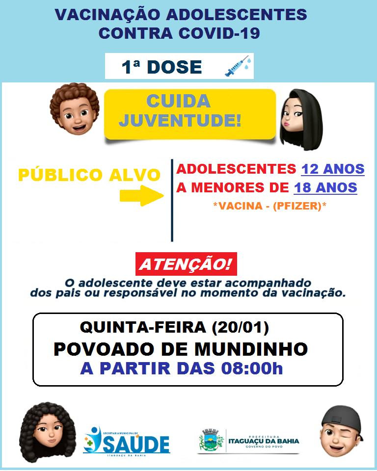 Vacinação contra covid-19 Povoado de Mundinho Quinta-feira (20/01)