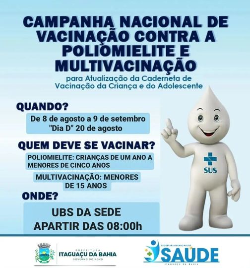 Campanha Nacional de Vacinação contra a poliomielite e Multivacinação