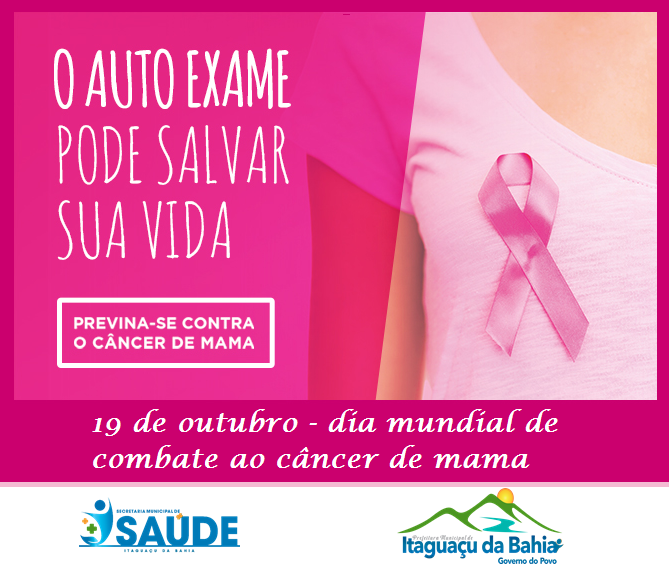 19 DE OUTUBRO - DIA MUNDIAL DE COMBATE AO CÂNCER DE MAMA 🌸