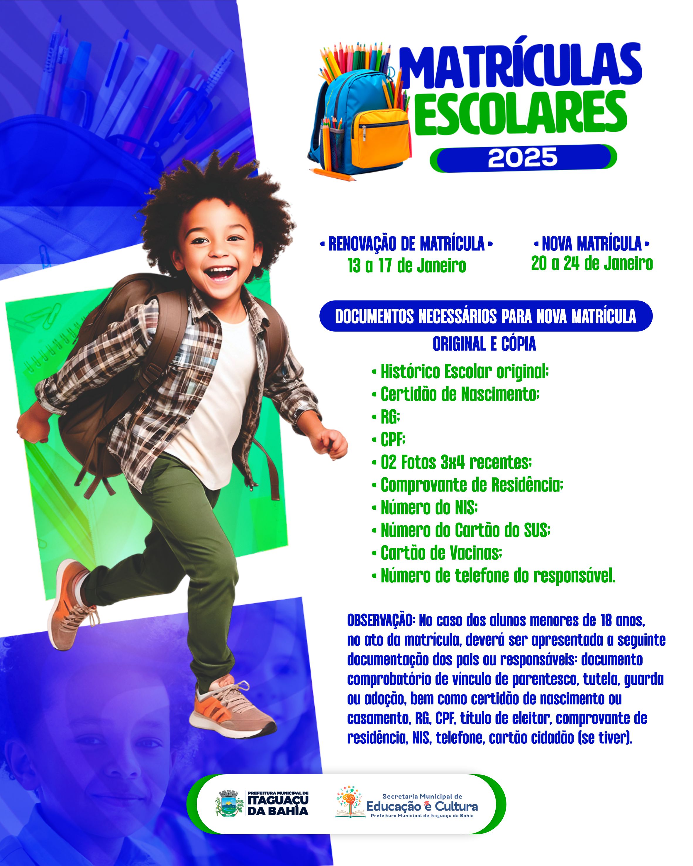 MATRÍCULAS ESCOLARES 2025!